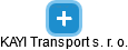 KAYI Transport s. r. o. - náhled vizuálního zobrazení vztahů obchodního rejstříku