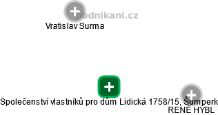 Společenství vlastníků pro dům Lidická 1758/15, Šumperk - náhled vizuálního zobrazení vztahů obchodního rejstříku