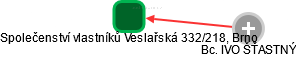 Společenství vlastníků Veslařská 332/218, Brno - náhled vizuálního zobrazení vztahů obchodního rejstříku