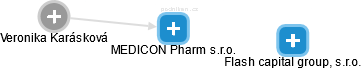 MEDICON Pharm s.r.o. - náhled vizuálního zobrazení vztahů obchodního rejstříku