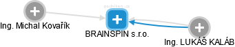 BRAINSPIN s.r.o. - náhled vizuálního zobrazení vztahů obchodního rejstříku
