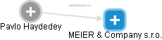 MEIER & Company s.r.o. - náhled vizuálního zobrazení vztahů obchodního rejstříku