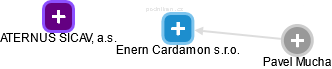 Enern Cardamon s.r.o. - náhled vizuálního zobrazení vztahů obchodního rejstříku