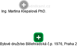 Bytové družstvo Bělehradská č.p. 1976, Praha 2 - náhled vizuálního zobrazení vztahů obchodního rejstříku