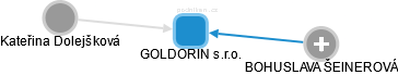 GOLDORIN s.r.o. - náhled vizuálního zobrazení vztahů obchodního rejstříku