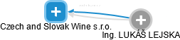 Czech and Slovak Wine s.r.o. - náhled vizuálního zobrazení vztahů obchodního rejstříku