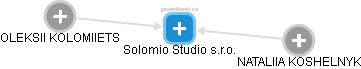Solomio Studio s.r.o. - náhled vizuálního zobrazení vztahů obchodního rejstříku