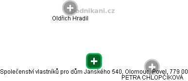 Společenství vlastníků pro dům Janského 540, Olomouc, Povel, 779 00 - náhled vizuálního zobrazení vztahů obchodního rejstříku