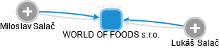 WORLD OF FOODS s.r.o. - náhled vizuálního zobrazení vztahů obchodního rejstříku