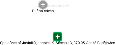 Společenství vlastníků jednotek K. Štěcha 13, 370 05 České Budějovice - náhled vizuálního zobrazení vztahů obchodního rejstříku
