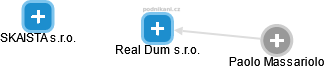 Real Dum s.r.o. - náhled vizuálního zobrazení vztahů obchodního rejstříku