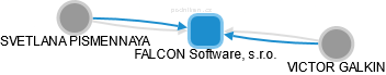 FALCON Software, s.r.o. - náhled vizuálního zobrazení vztahů obchodního rejstříku