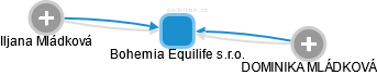 Bohemia Equilife s.r.o. - náhled vizuálního zobrazení vztahů obchodního rejstříku