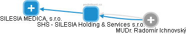 SHS - SILESIA Holding & Services s.r.o. - náhled vizuálního zobrazení vztahů obchodního rejstříku