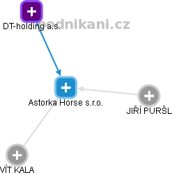 Astorka Horse s.r.o. - náhled vizuálního zobrazení vztahů obchodního rejstříku