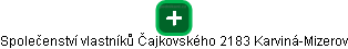 Společenství vlastníků Čajkovského 2183 Karviná-Mizerov - náhled vizuálního zobrazení vztahů obchodního rejstříku