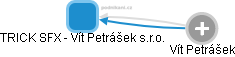 TRICK SFX - Vít Petrášek s.r.o. - náhled vizuálního zobrazení vztahů obchodního rejstříku