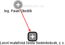 Lesní mateřská škola Sedmikrásek, z. s. - náhled vizuálního zobrazení vztahů obchodního rejstříku