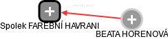 Spolek FAREBNÍ HAVRANI - náhled vizuálního zobrazení vztahů obchodního rejstříku