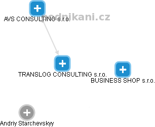 TRANSLOG CONSULTING s.r.o. - náhled vizuálního zobrazení vztahů obchodního rejstříku
