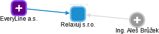 Relaxuj s.r.o. - náhled vizuálního zobrazení vztahů obchodního rejstříku