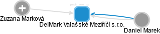 DelMark Valašské Meziříčí s.r.o. - náhled vizuálního zobrazení vztahů obchodního rejstříku