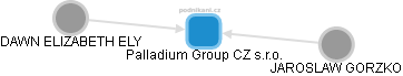 Palladium Group CZ s.r.o. - náhled vizuálního zobrazení vztahů obchodního rejstříku