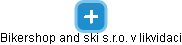 Bikershop and ski s.r.o. v likvidaci - náhled vizuálního zobrazení vztahů obchodního rejstříku