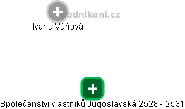 Společenství vlastníků Jugoslávská 2528 - 2531 - náhled vizuálního zobrazení vztahů obchodního rejstříku