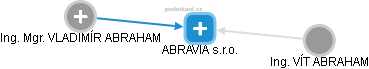 ABRAVIA s.r.o. - náhled vizuálního zobrazení vztahů obchodního rejstříku