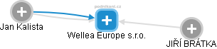 Wellea Europe s.r.o. - náhled vizuálního zobrazení vztahů obchodního rejstříku