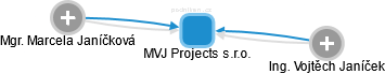 MVJ Projects s.r.o. - náhled vizuálního zobrazení vztahů obchodního rejstříku