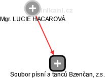Soubor písní a tanců Bzenčan, z.s. - náhled vizuálního zobrazení vztahů obchodního rejstříku