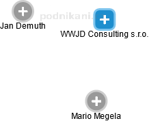 WWJD Consulting s.r.o. - náhled vizuálního zobrazení vztahů obchodního rejstříku
