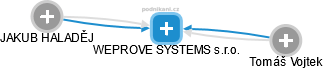WEPROVE SYSTEMS s.r.o. - náhled vizuálního zobrazení vztahů obchodního rejstříku