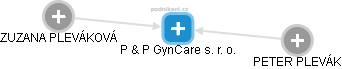 P & P GynCare s. r. o. - náhled vizuálního zobrazení vztahů obchodního rejstříku