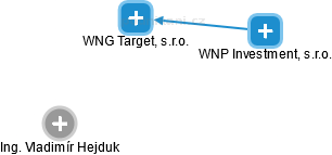 WNG Target, s.r.o. - náhled vizuálního zobrazení vztahů obchodního rejstříku