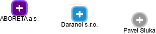 Daranol s.r.o. - náhled vizuálního zobrazení vztahů obchodního rejstříku