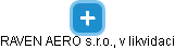 RAVEN AERO s.r.o., v likvidaci - náhled vizuálního zobrazení vztahů obchodního rejstříku