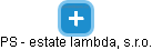 PS - estate lambda, s.r.o. - náhled vizuálního zobrazení vztahů obchodního rejstříku