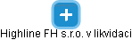 Highline FH s.r.o. v likvidaci - náhled vizuálního zobrazení vztahů obchodního rejstříku