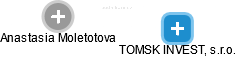 TOMSK INVEST, s.r.o. - náhled vizuálního zobrazení vztahů obchodního rejstříku