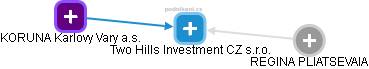 Two Hills Investment CZ s.r.o. - náhled vizuálního zobrazení vztahů obchodního rejstříku