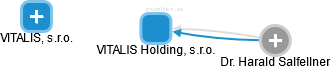VITALIS Holding, s.r.o. - náhled vizuálního zobrazení vztahů obchodního rejstříku