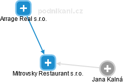 Mitrovsky Restaurant s.r.o. - náhled vizuálního zobrazení vztahů obchodního rejstříku