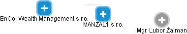 MANZAL1 s.r.o. - náhled vizuálního zobrazení vztahů obchodního rejstříku