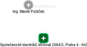Společenství vlastníků Višňová 2084/3, Praha 4 - Krč - náhled vizuálního zobrazení vztahů obchodního rejstříku