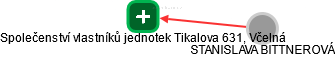 Společenství vlastníků jednotek Tikalova 631, Včelná - náhled vizuálního zobrazení vztahů obchodního rejstříku