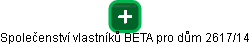 Společenství vlastníků BETA pro dům 2617/14 - náhled vizuálního zobrazení vztahů obchodního rejstříku