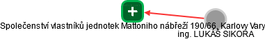 Společenství vlastníků jednotek Mattoniho nábřeží 190/66, Karlovy Vary - náhled vizuálního zobrazení vztahů obchodního rejstříku